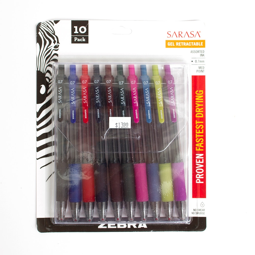 Zebra, Sarasa, Get, RT, 10 Pack